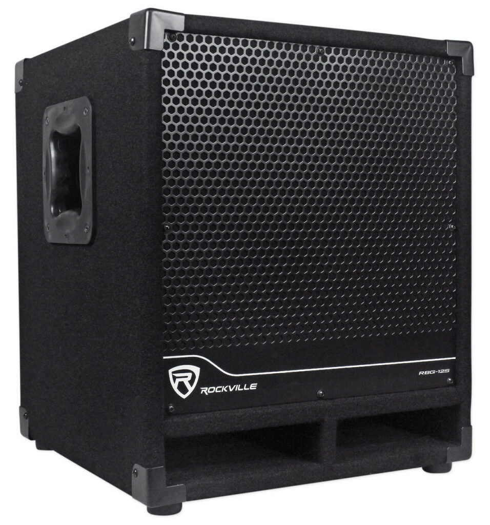 Rockville RBG12S 12" 1400 Watts Bass Gig 1200 Active Powered PA Subwoofer.