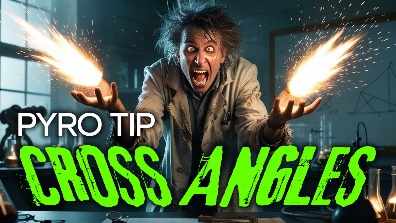 PYRO TIP – Single Shot Cross Angles for MAXIMUM Impact!